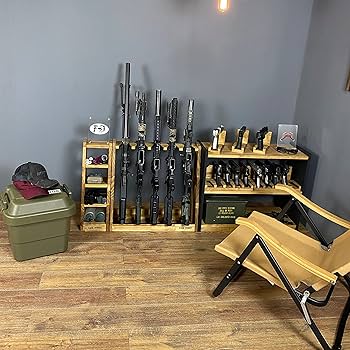 Amazon.co.jp: WOOD WORKS 日本製 ライフルスタンド 5丁掛